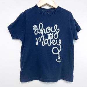 threadless | ahoy matey pirate sailor nautical tee navy unisex 5t